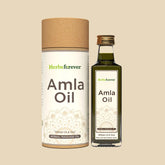 Herbsforever Amla Oil Pamper and Nourish Your Hair Goodness of Amla Cold Pressed Premium Oil Non GMO, Vegan 100 ml