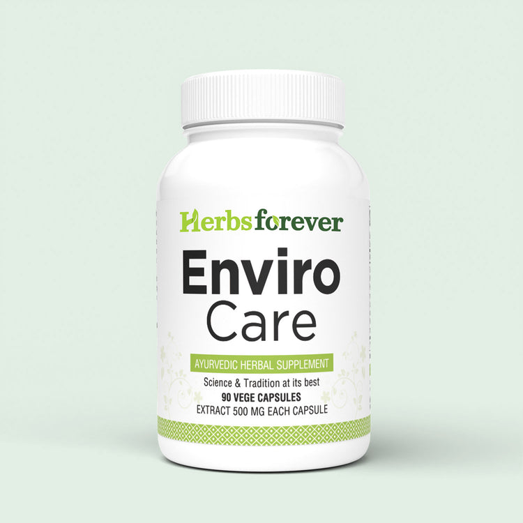 Herbsforever Enviro Care Capsules Ayurvedic Herbal Supplement Neutralizing The Unhealthy Effects While Travelling with high Immunity 90 Vege Capsules 500 Mg Each