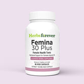 Herbsforever Femina 30 Plus Ayurvedic Herbal Supplement Supports Overall Womens Health 90 Vege Capsules 750Mg Each