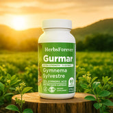 Herbsforever Gurmar Capsules | Gymnema Sylvestre Herbal Supplement | 7:1 Concentrated Extract | Supports Healthy Lifestyle | 60 Veg Capsules|550 mg EACH | Non-GMO & Vegan