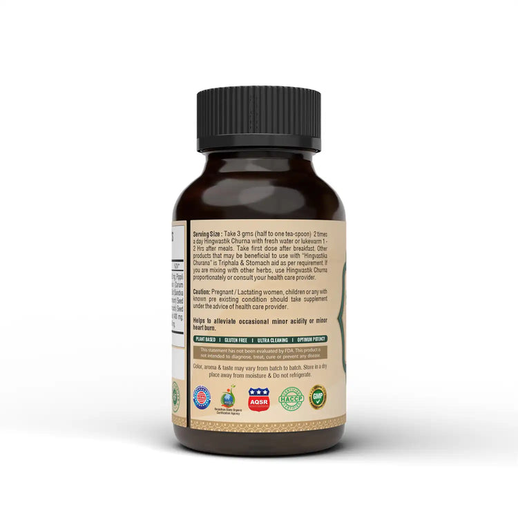 Herbsforever Hingwastik Churna | Grade A Asafoetida with Ayurvedic Herbs | Non-GMO, Vegan, Gluten-Free | 100g | Authentic, Sustainably Sourced | Supports Digestive Health