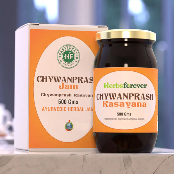 HerbsForever Chyawanprash Herbal Jam | Ayurvedic Wellness Supplement with Natural Ingredients | Immune Support and Energy Booster | Traditional Formula - 500g