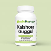 Herbsforever Kaishora Guggul Capsules | Traditional Ayurvedic Herbal Blend | Supports Natural Detox, Joint Flexibility & Skin Wellness | 90 Vegetarian Capsules 800 Mg Each