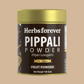 HerbsForever Pippali Powder | Premium Piper Longum | Non-GMO, Vegan, Gluten-Free | 100% Natural Ayurvedic Herb for Cooking & Wellness | 100 GMS