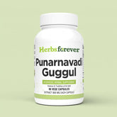 HerbsForever Punarnavadi Guggul Capsules – Traditional Ayurvedic Formulation – Kapha Balancing Formula – 90 Vege Capsules – 800 Mg Each