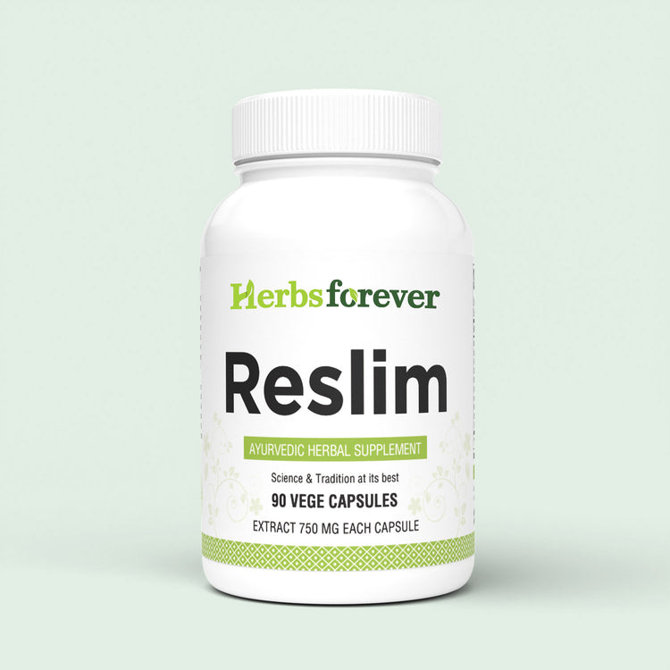 Herbsforever Reslim Capsules Ayurvedic Herbal Supplement Support Fit Body Balancing The Kapha Dosha 90 Vege Capsules 750 Mg Each