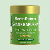 Herbsforever Shankhpushpi Powder | Convolvulus Pluricaulis | Premium Quality Herbal Supplement | Non-GMO, Vegan | 100 GMS | Traditional Ayurvedic Herb for Wellness & Balance