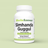 Herbsforever Simhanada Guggul | Ayurvedic Herbal Supplement with Castor Oil & Triphala | Supports Joint Flexibility, Detox & Digestive Health | 90 Vegan Capsules 800 Mg Each | Non-GMO