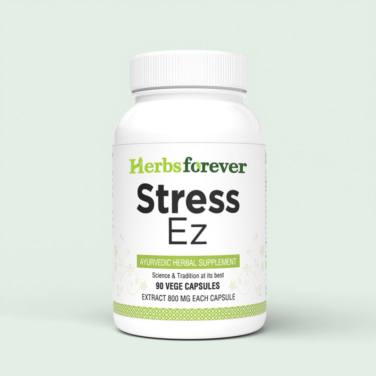 Herbsforever Stress Ez Capsules Mind Focus Supplement Promotes Stress Relief 90 Capsules