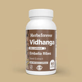Herbsforever Vidhanga (Embelia ribes) Fruit Powder Capsules – Ayurvedic Digestive & Gut Support – 100% Pure.