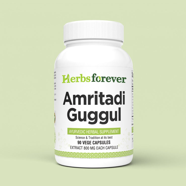Herbsforever Amritadi Guggulu Traditional Ayurvedic Formulation 90 Vege Capsules 800 Mg Each