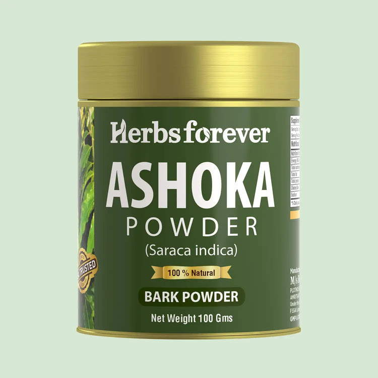 HerbsForever Ashoka Powder Saraca Indica | Supports Women's Health, Non-GMO, Vegan,100g | 100% Natural Herbal Supplement for Wellness & Vitality