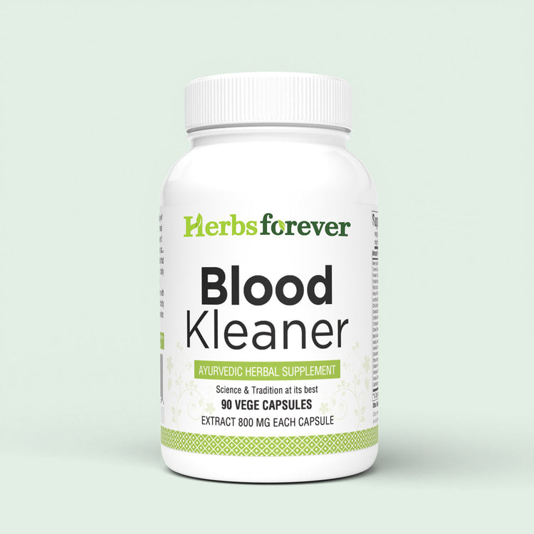 Herbsforever Blood Kleaner Capsules | Ayurvedic Herbal Supplement for Blood Purity | Skin Health Support, 90 Veg Capsules, 800 mg Each | Natural Wellness Formula