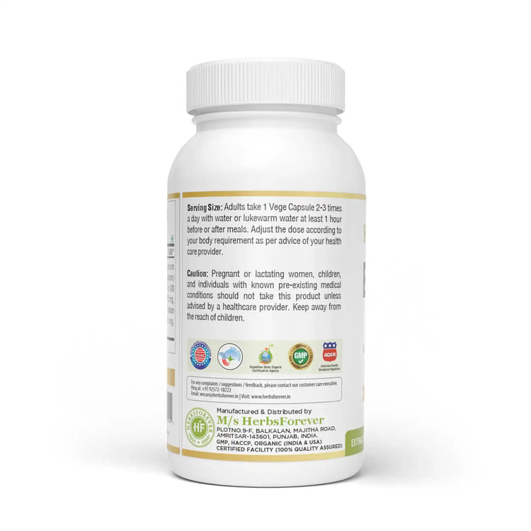 Herbsforever Bronk Care 800 mg Capsules | 60 Veg Capsules | Ayurvedic Respiratory Support Supplement | Helps Support Clear Breathing, Lung Health & Seasonal Wellness