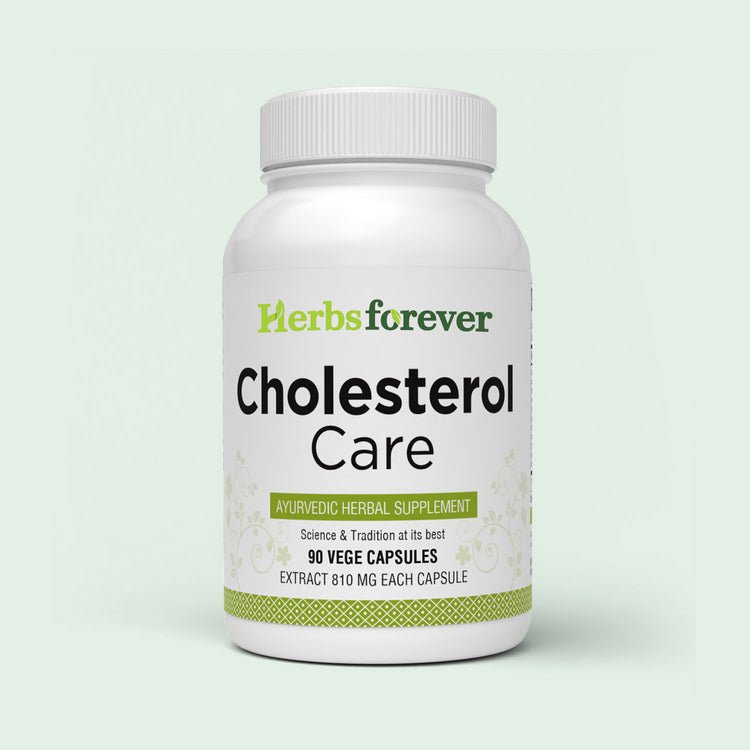 HerbsForever Cholesterol Care,  Triglyceride &  Heart - Guggulipid, Arjuna, Cinnamon, Garlic , Turmeric, Garcinia, Amla, plus Potent Ayurvedic Herbs Extracts. 90 Veg Capsules, 810mg Antioxidant.
