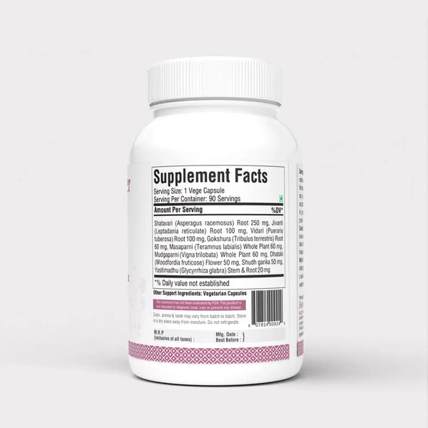 Herbsforever Femina 30 Plus Ayurvedic Herbal Supplement Supports Overall Womens Health 90 Vege Capsules 750Mg Each