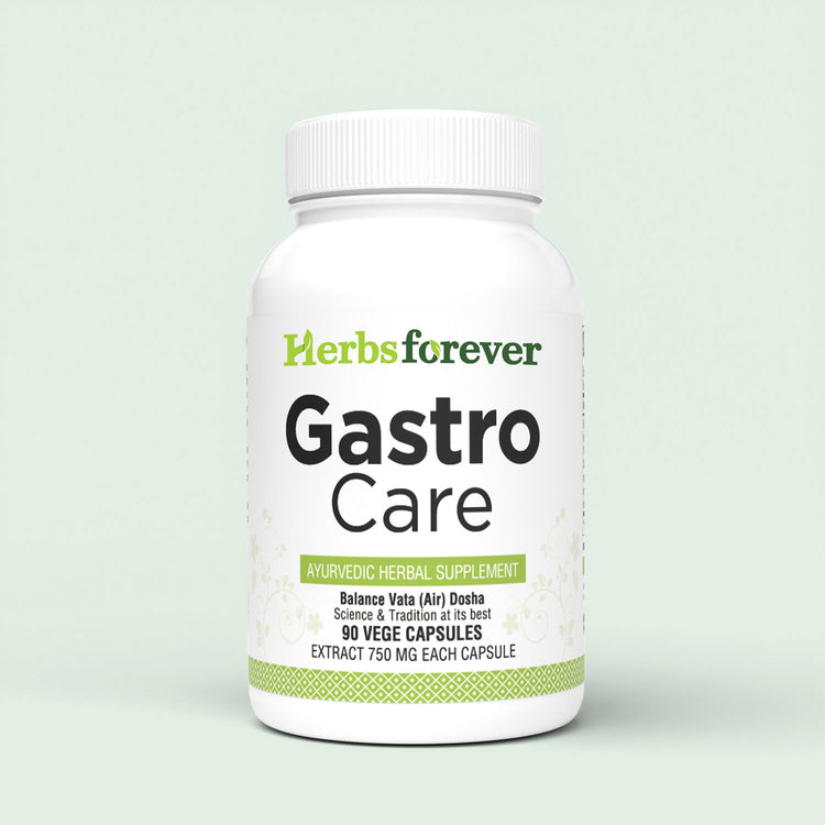 HerbsForever Gastro Care Stomach Discomfort ,IBS, Gas, Bloating - Asafoedita , Ginger ,Cumin , Haritaki plus Potent Ayurvedic Bitters , Herbs, Spices , digestive & Gut Enzymes 90 Veg Capsules, 750mg