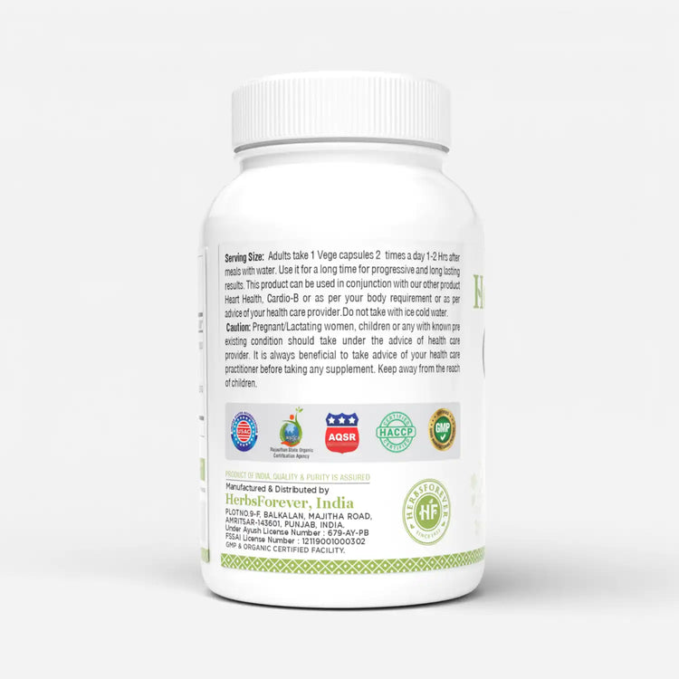 Herbsforever Guggul Shudha Capsules Commiphora Mukul 90 Vege Capsules 550 Mg Each
