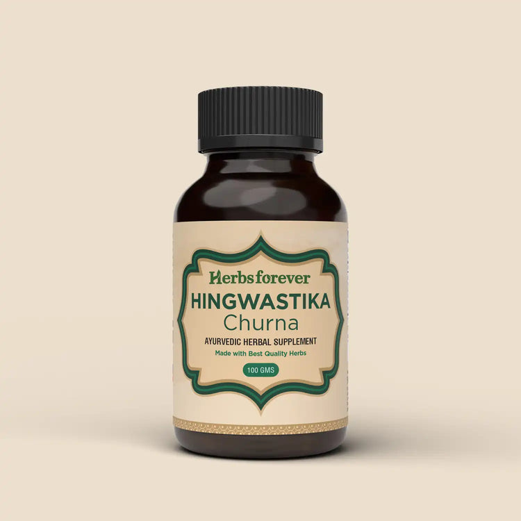Herbsforever Hingwastik Churna | Grade A Asafoetida with Ayurvedic Herbs | Non-GMO, Vegan, Gluten-Free | 100g | Authentic, Sustainably Sourced | Supports Digestive Health