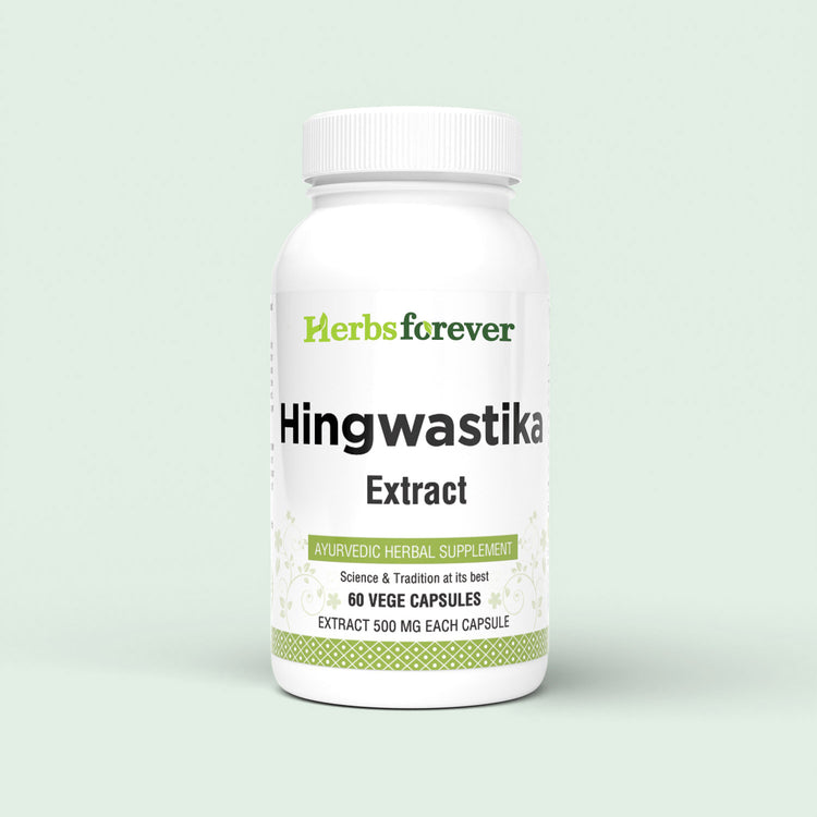 Herbsforever Hingwastika Capsules – Ayurvedic Herbal Supplement – 60 Vege Capsules – 500 Mg Each