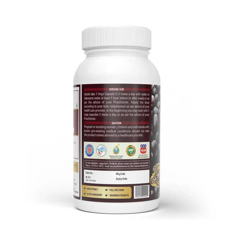 Herbsforever Jamun (Syzygium cumini) Seed capsules – Ayurvedic Metabolic & Digestive Support – 100% Pure.
