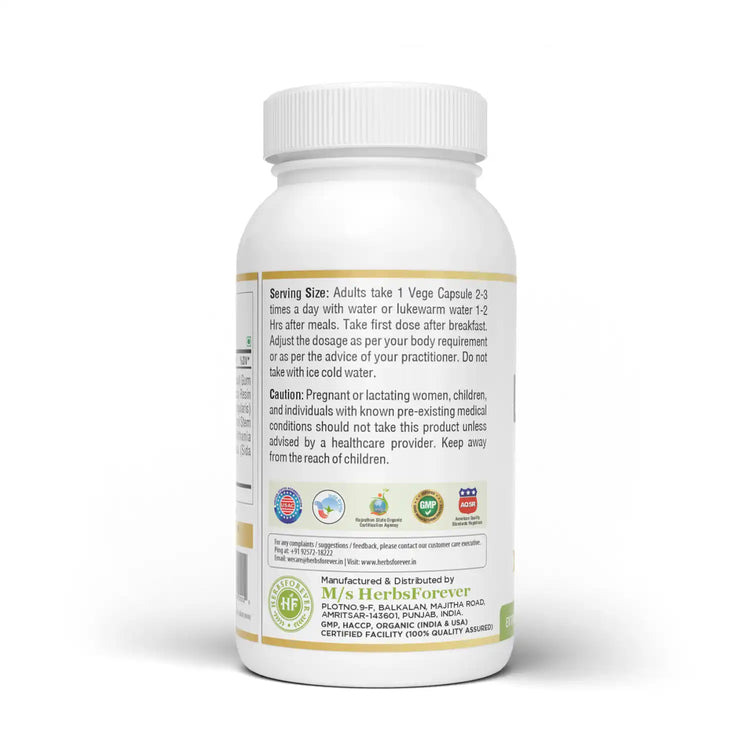 Herbsforever Laksadi Guggulu Capsules | 60 Veg Capsules | Ayurvedic Bone & Joint Support Supplement | Helps Support Bone Strength, Joint Health & Recovery