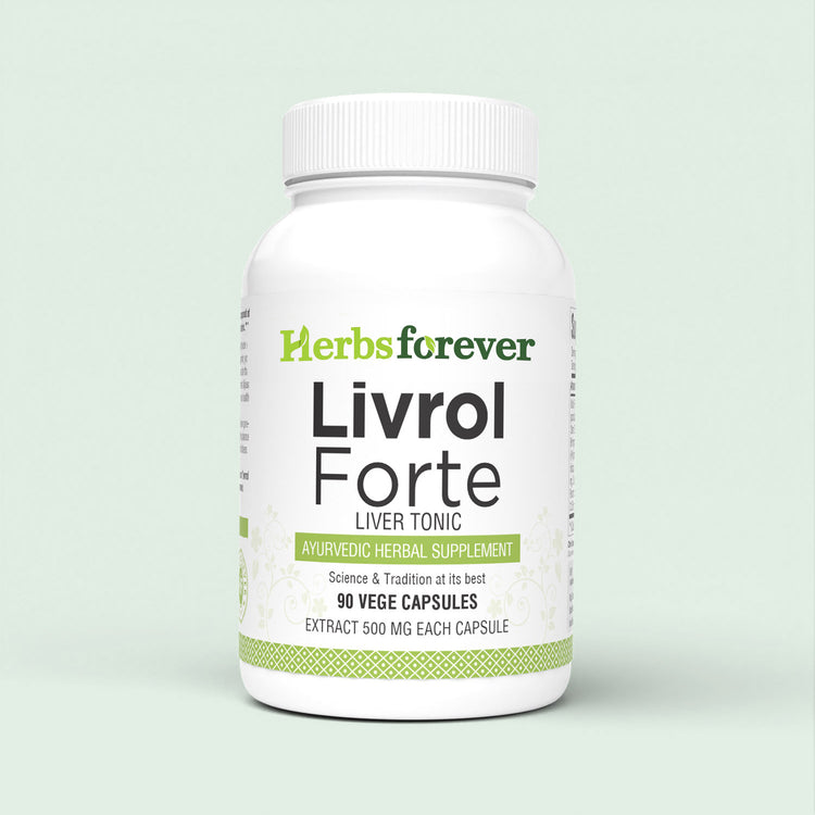 HerbsForever Liver Forte Detox, Cleaning, Repair, Cooling Milk Thistle, Andrographis Paniculata, Chanca piedra, Punarnava root, Triphala plus Potent Ayurvedic Herbs Extracts. 90 Veg Capsules, 500mg