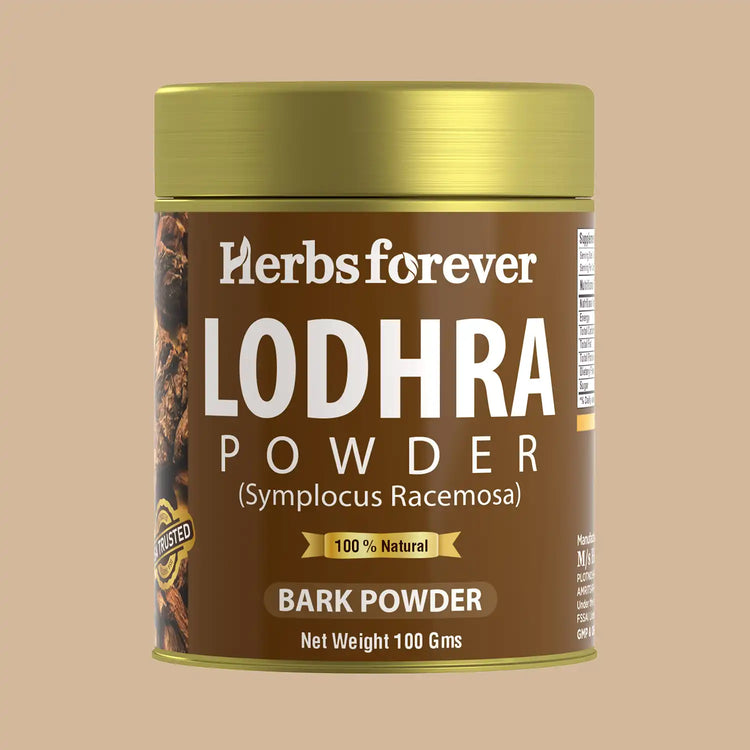 HerbsForever Lodhra Powder | Symplocos Racemosa | Skin Care Herb | Balances Pitta and Kapha Doshas | Non-GMO, Vegan | 100 GMS