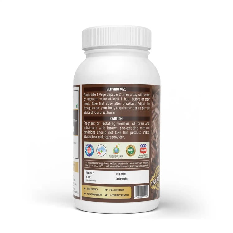 Herbsforever Manjistha (Rubia cordifolia) Root Powder Capsules – Ayurvedic Blood Purification & Skin Support – 100% Pure.