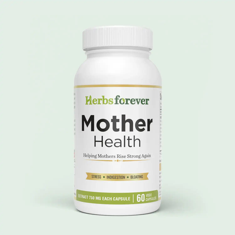 Herbsforever Mother Health 750 mg Capsules | 60 Veg Capsules | Ayurvedic Postnatal Digestive & Wellness Support | Helps Support Digestion, Energy & Recovery After Delivery