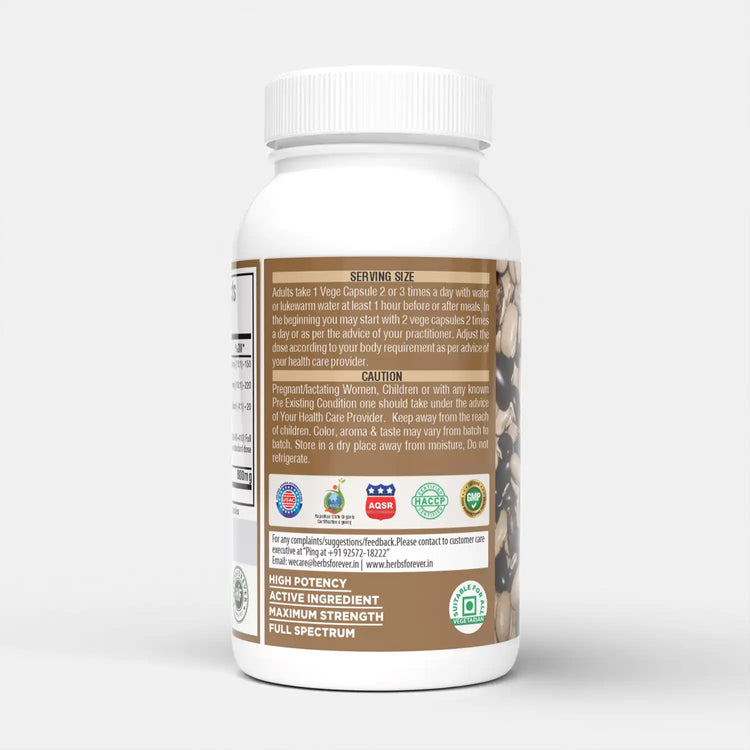 Herbsforever Mucuna Pruriens Capsules 60 Vege Capsules 800 Mg Each