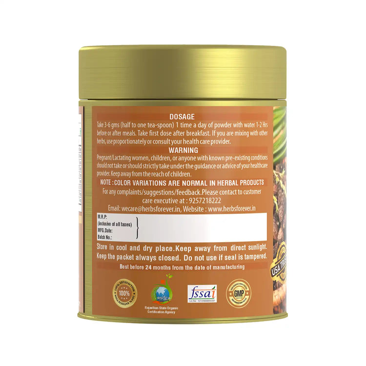 HerbsForever Mustha Powder | Promotes Gut & Digestive Health – Helps in Hair Growth – Non GMO, Vegan – 100 gms