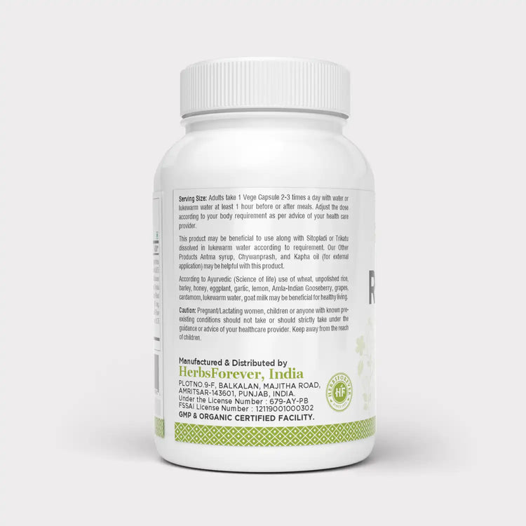 Herbsforever Respi Care Capsules Respiratory Care Supplement Promotes Lungs Health 90 Vege Capsules