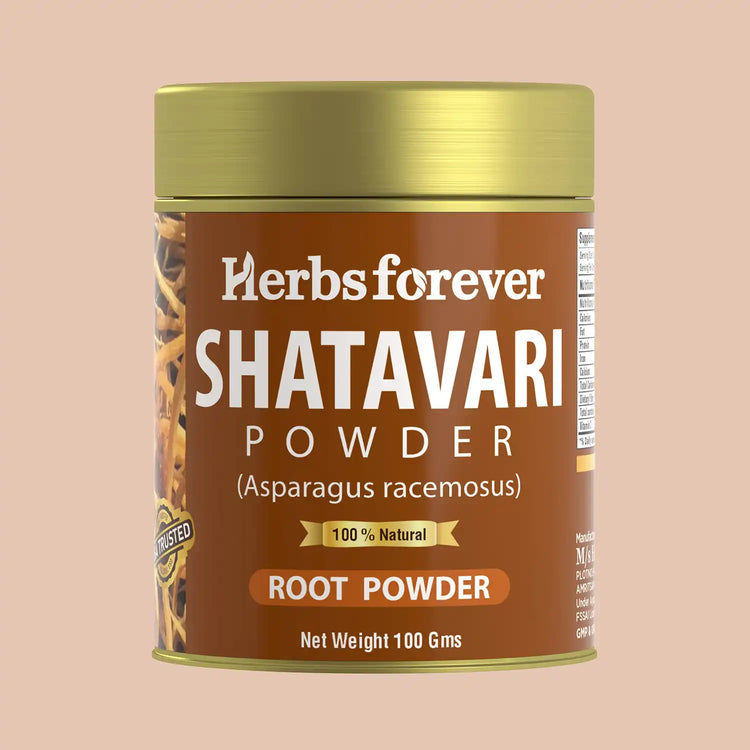 HerbsForever Shatavari Powder Asparagus Racemosus Lactation Support Herb Non GMO, Vegan 100 GMS