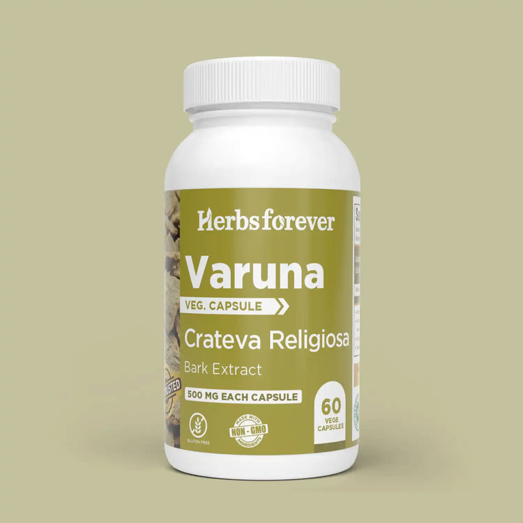 Herbsforever Varuna (Crataeva nurvala) Bark Powder Capsules – Ayurvedic Urinary & Kidney Support – 100% Pure.