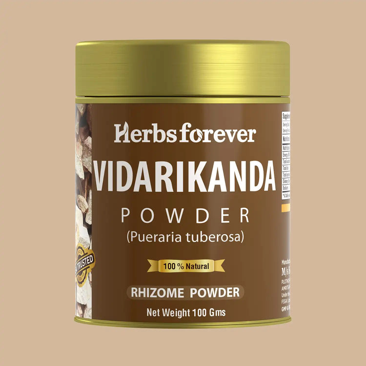 HerbsForever Vidarikanda Powder Pueraria Tuberosa Ipomoea Digitata Immunity Booster Non GMO, Vegan 100 GMS